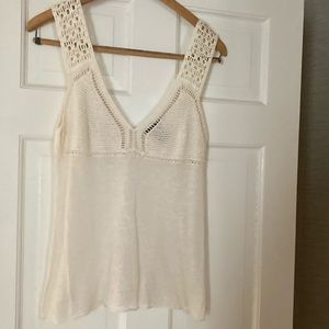 Theory Linen/Silk Knit Tank